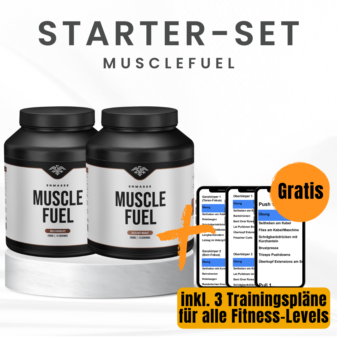 Starter Set MuscleFuel Zunehmshake - Gesund zunehmen ohne Qual!